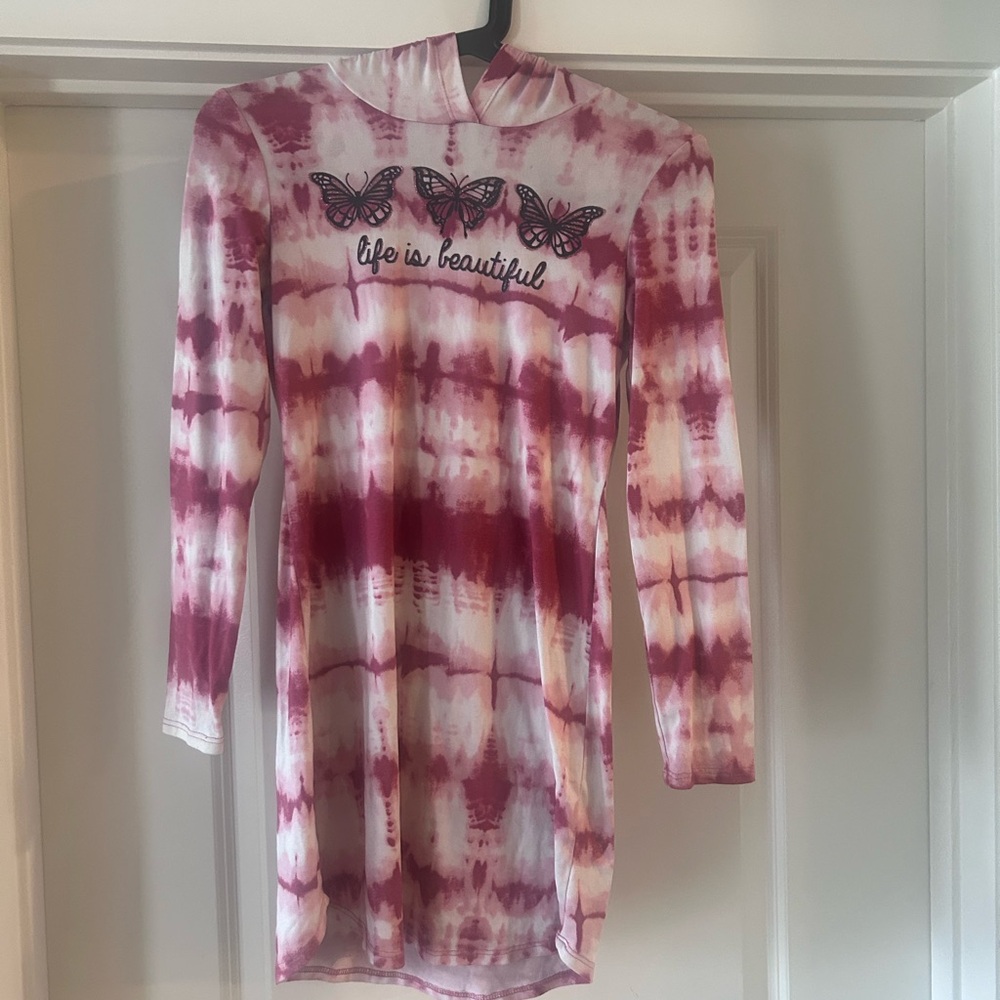 Lily Bleu Pink Tie-Dye Butterfly Dress